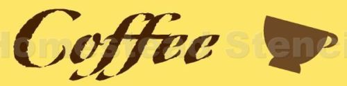 ~ITEM #4322 A Primitive Stencil ~ COFFEE