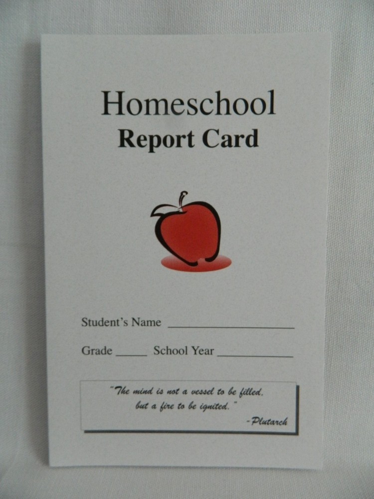 Home School Record Keeping Kit, Elementary Report Cards & Transcript Folder K-12