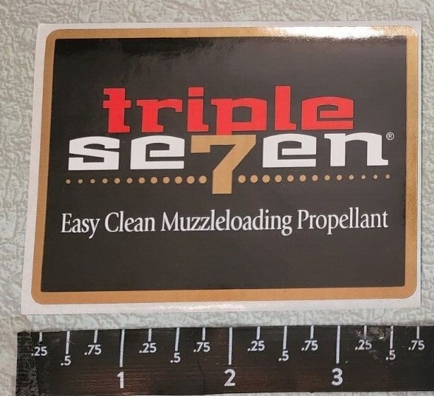 Triple Seven Hodgdon Gun Powder Clean Muzzleloading Propellant Decal Sticker