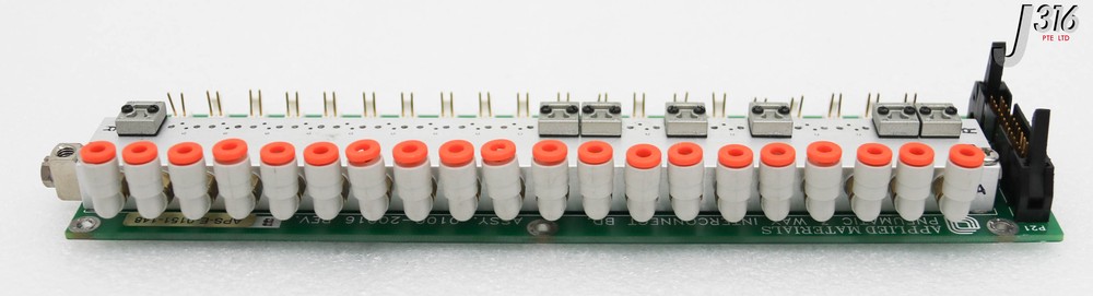 34242 APPLIED MATERIALS PCB ASSY, PNEUMATIC 3-WAY INTERCONNECT BD 0100-20016