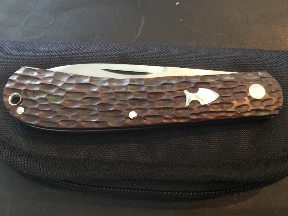 Custom Luke Swenson Trapper Slipjoint Folder Folding Knife