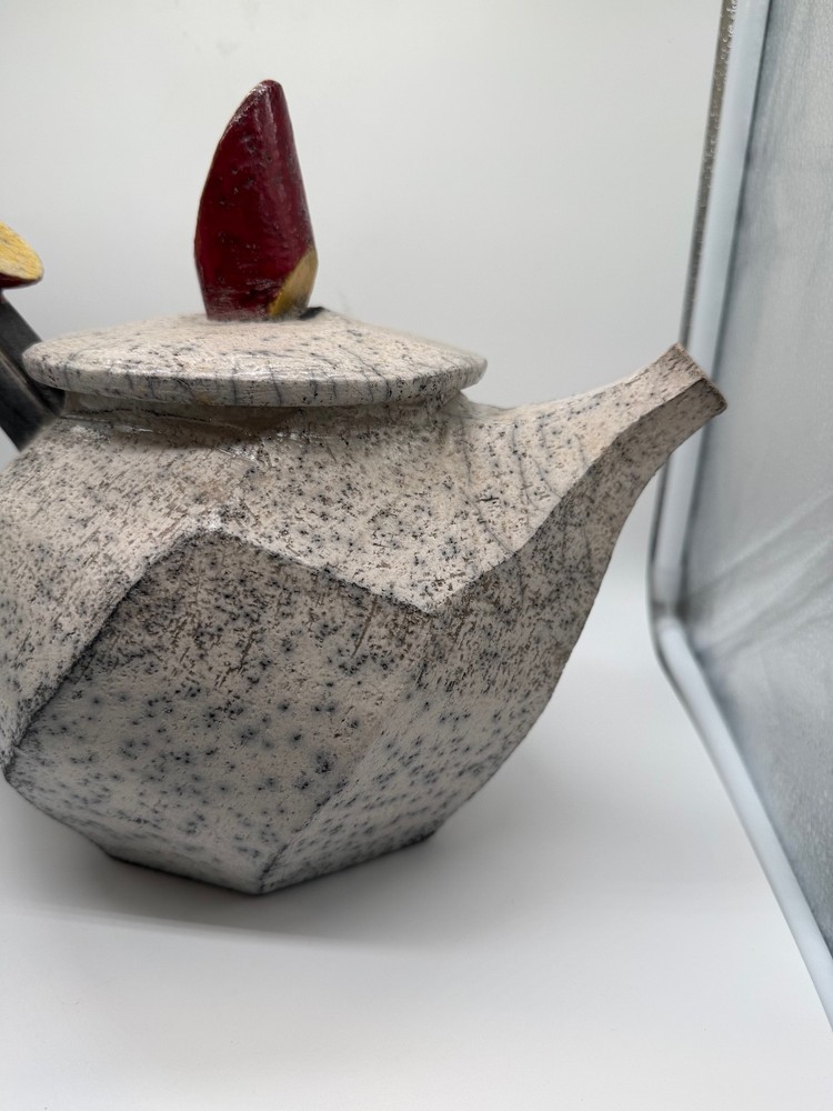 1994 Studio Art Pottery John Ransmeier Signed Ceramic Teapot