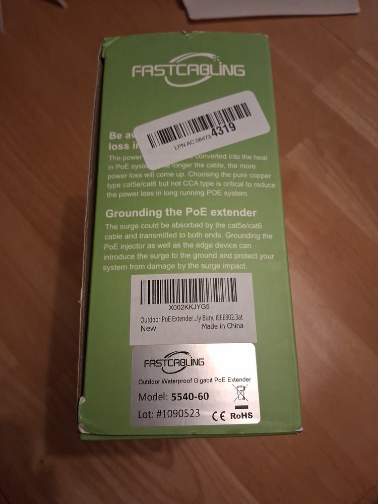 Fastcabling Outdoor Waterproof Gigabit Poe+extender Model 5540-60 Getting 2