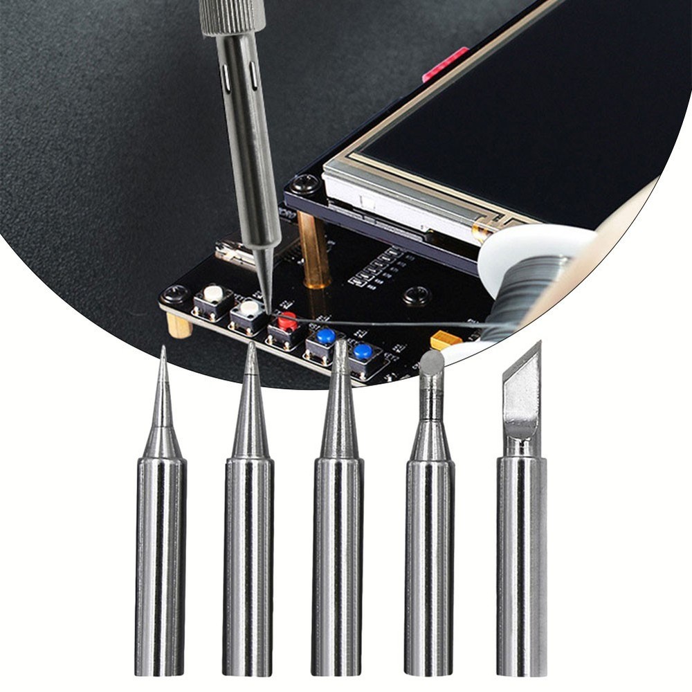 5pcs Leadfree Soldering Iron Tip Thin Tips for Precise Soldering Projects