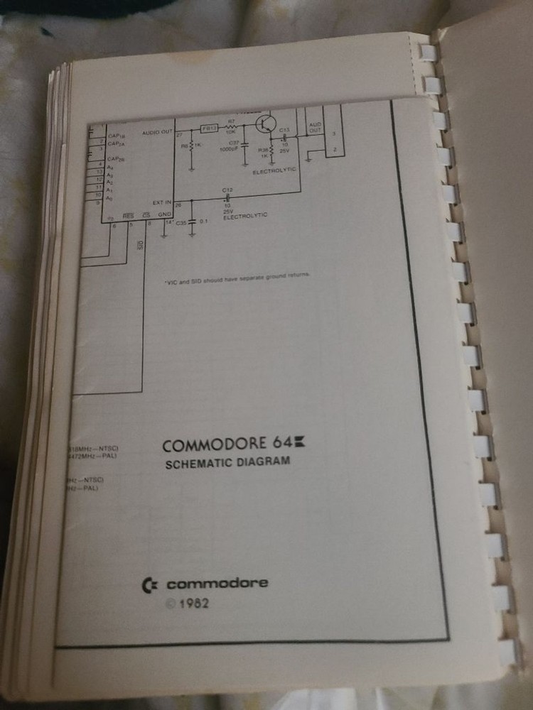 Vintage Commodore 64 Programmer’s Reference Guide - 1983 WITH Schematic