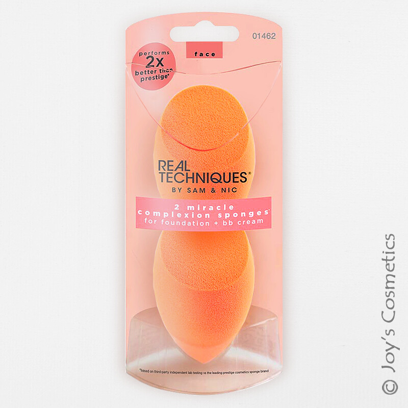 1 REAL TECHNIQUES 2-Pack Miracle Complexion Sponge "RT-1462" *Joy's cosmetics*