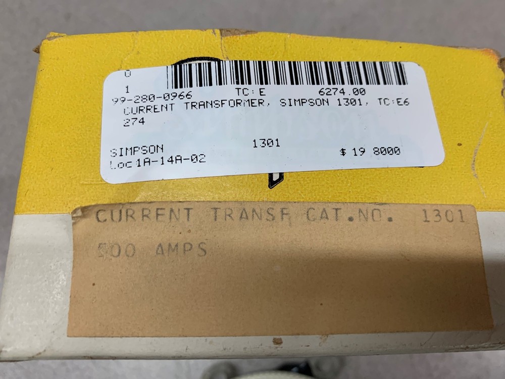 NEW IN BOX SIMPSON TRANSFORMER 1301