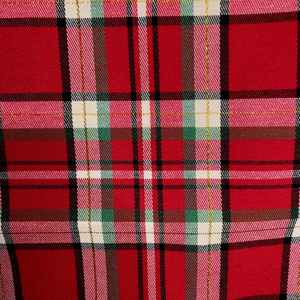 Christmas Red Plaid Table Runner 78" X 13.5" -NWOT