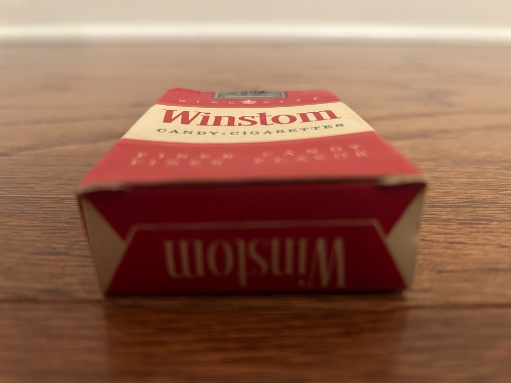Vintage {Harvard B. Stark} "WINSTOM" {King Size} "CANDY CIGARETTES" Box, RARE!
