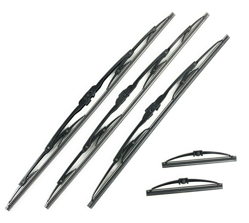 1995-2002 Range Rover P38 Front Windshield + Rear Window Wiper Blades Set