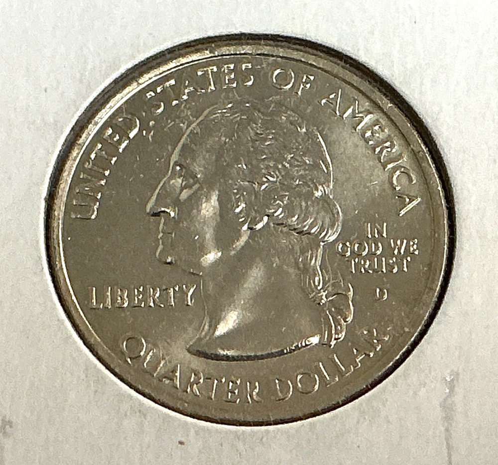 2004-D Washington Quarter - Wisconsin - Low Leaf error - BU.