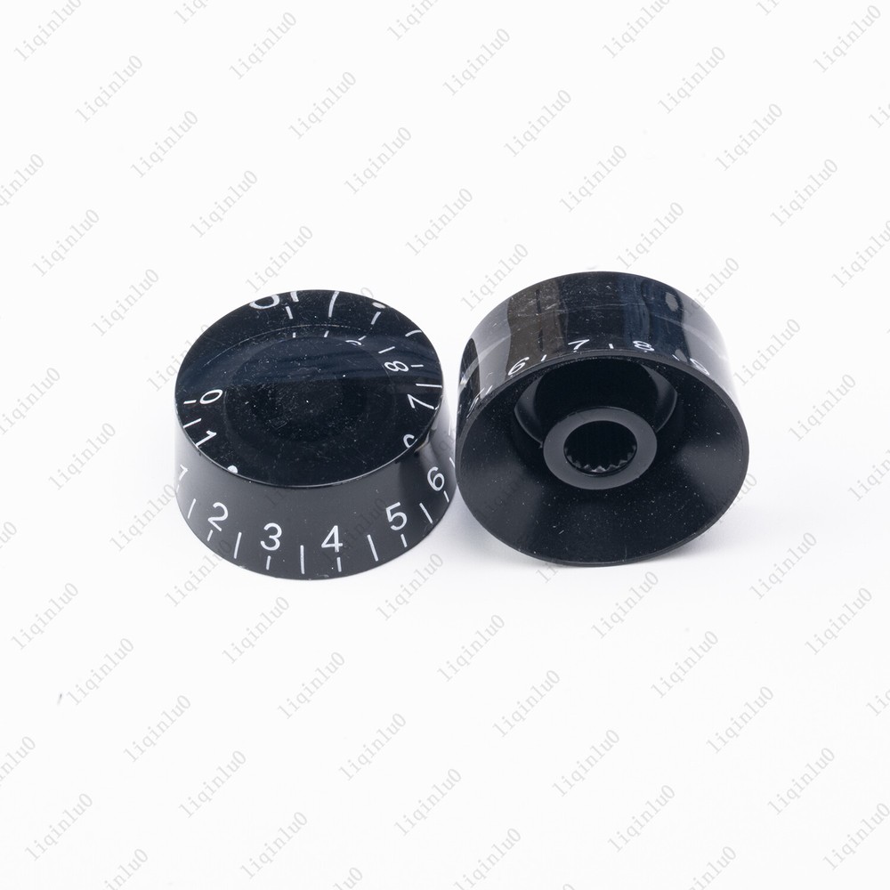 4 Pcs Black/White LP Guitar Control Knobs Speed Dial Knobs for Les Paul SG
