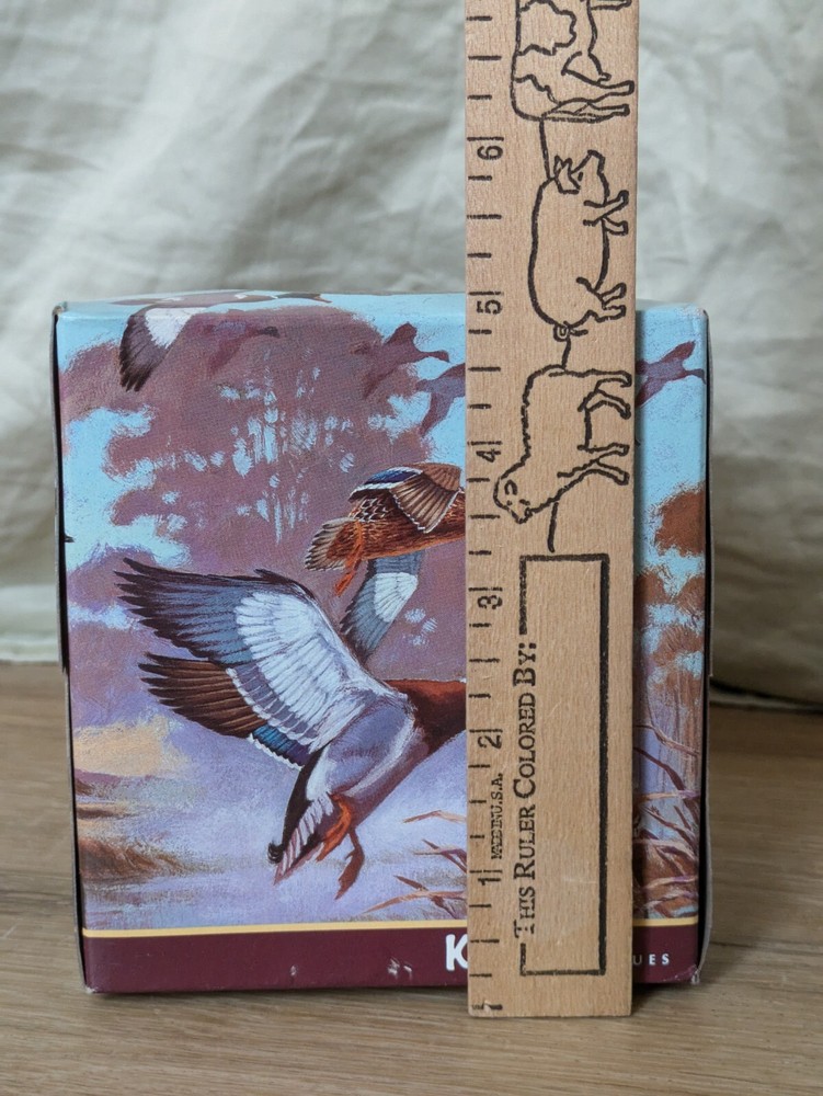 Vintage 1992 902 Kleenex Square Box Geese Duck Pattern