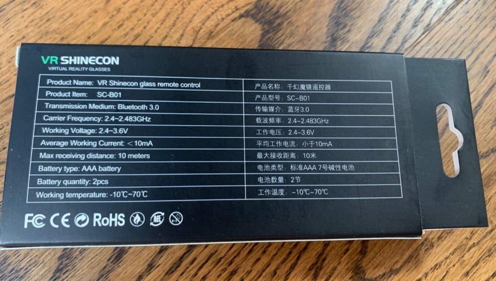 Pansonite VR Headset 3D Glasses Virtual Reality w/ Remote Controller