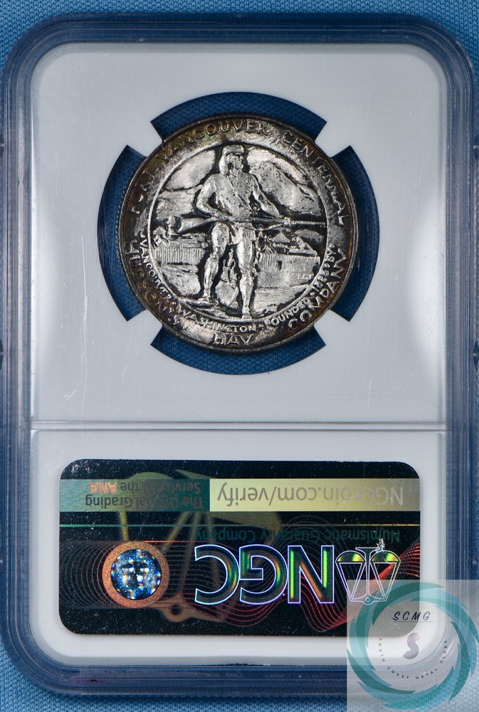 1925 Fort Vancouver Commemorative Half Dollar NGC MS 65 - Attractive Gem!!!