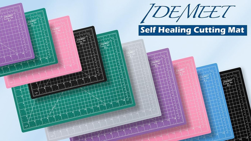 Lightweight Green 9"x12" Cutting Mat with Buffer for Seamless Cutting