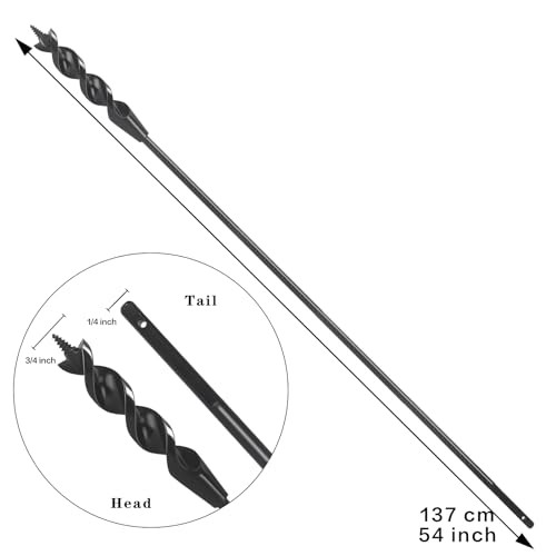 YY-LC Flexible Drill Bit for Wire Pulling with Guide Ball 54 in. (4.5 FT)