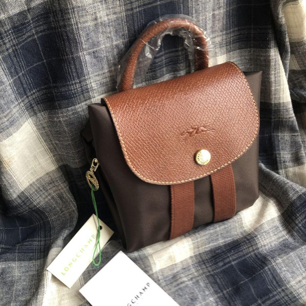 Longchamp Backpack Nylon Le Pliage Brown New From Japan
