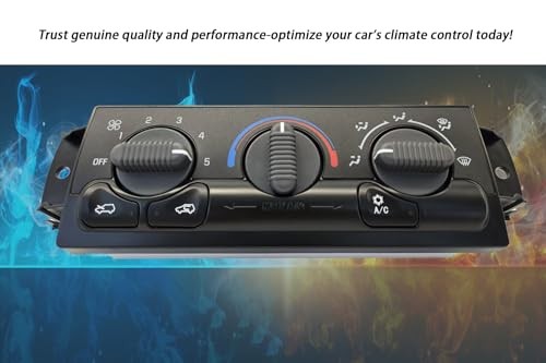 Front HVAC Climate Control Module Panel is Compatible with 1999-2002 599-266