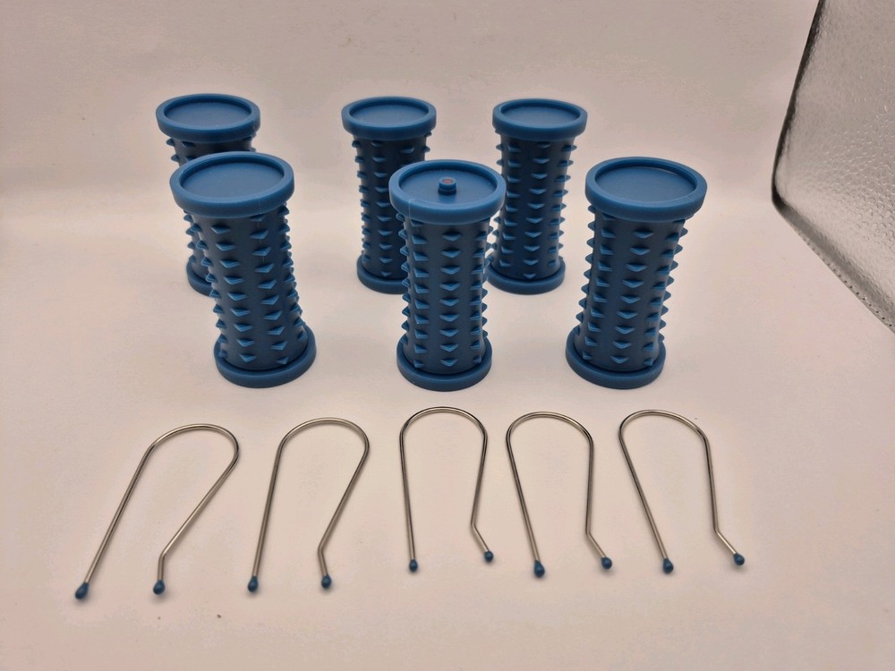 Conair Hot Rollers Curlers HS34X Largest Size 6 Rollers & 5 Clips/Pins