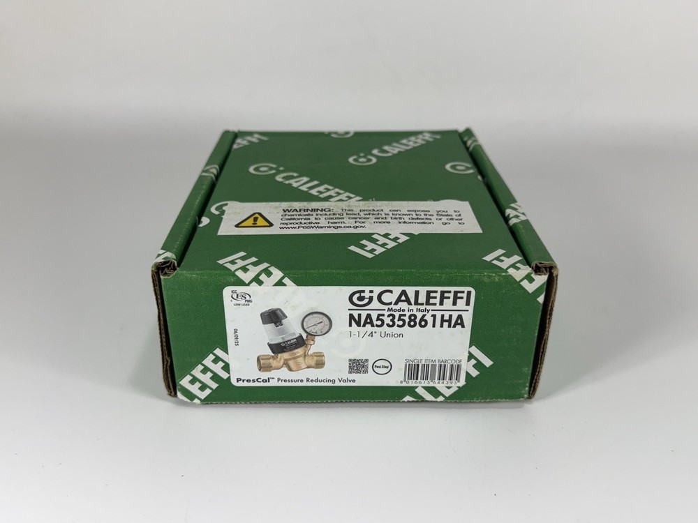 Caleffi PresCal 1" Pre-Adjustable Pressure Reducing Valves with Gauge NA535861HA