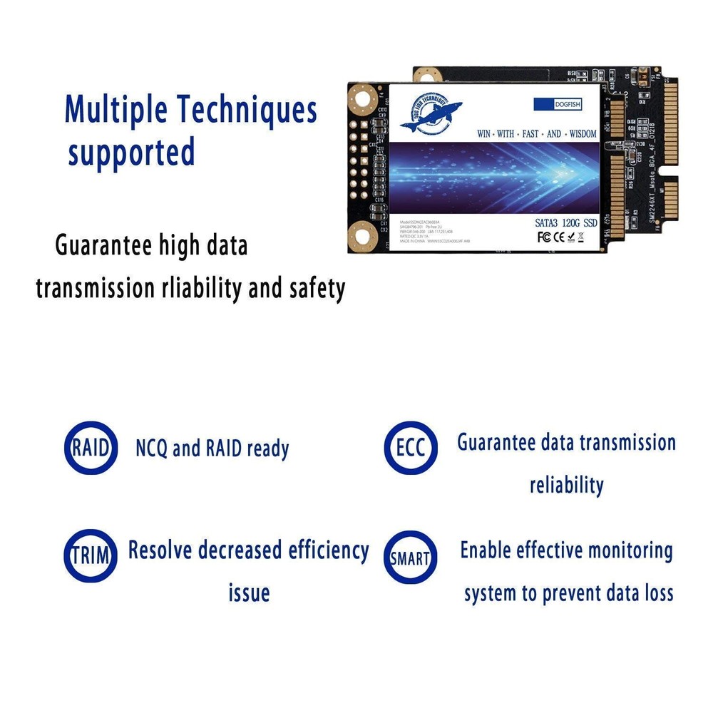 SSD Msata 500GB Internal Solid State Drive Mini Sata Disk Drive High Performa...