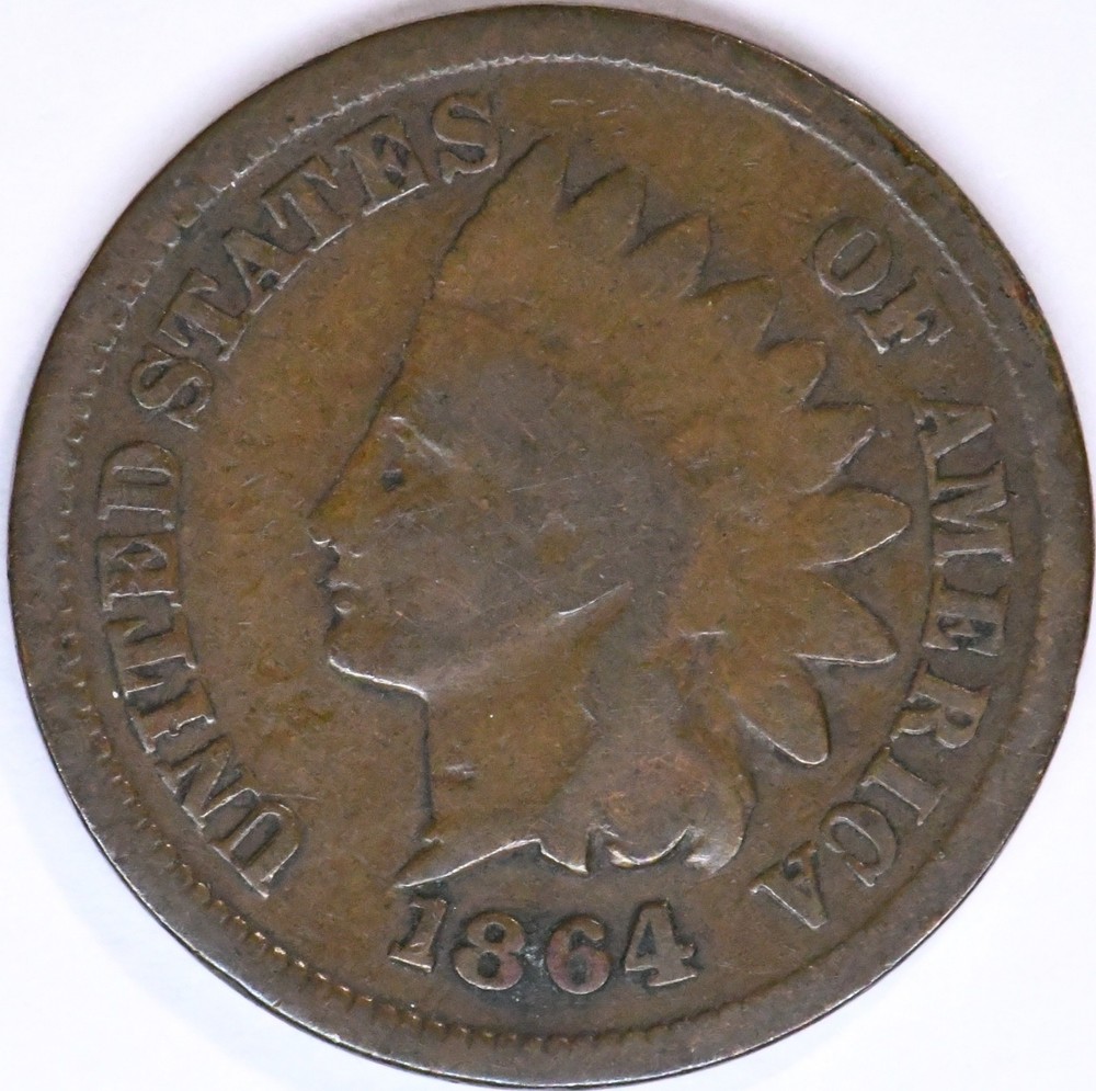 1864 l indian head penny