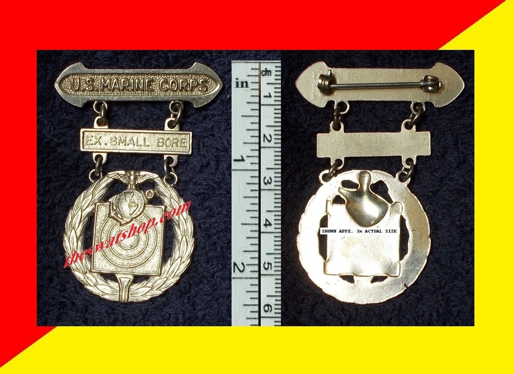 USMC BASIC QUALIFICATION BADGE EX.SMALL BORE Roll-Catch