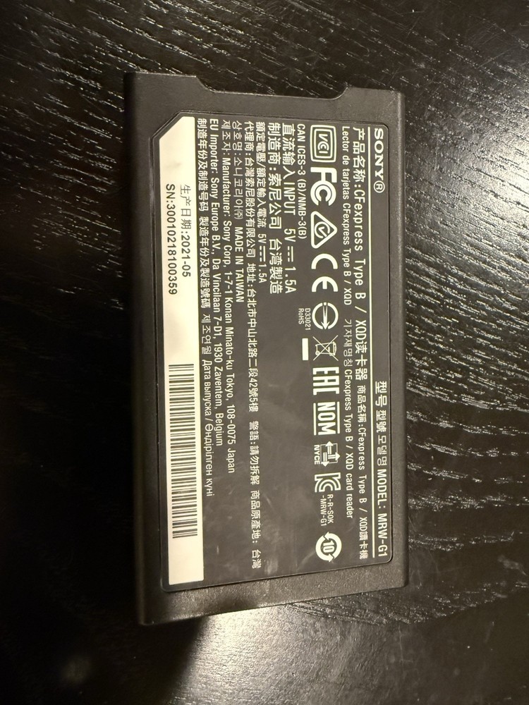 Sony QXD Card Reader MRWG1T