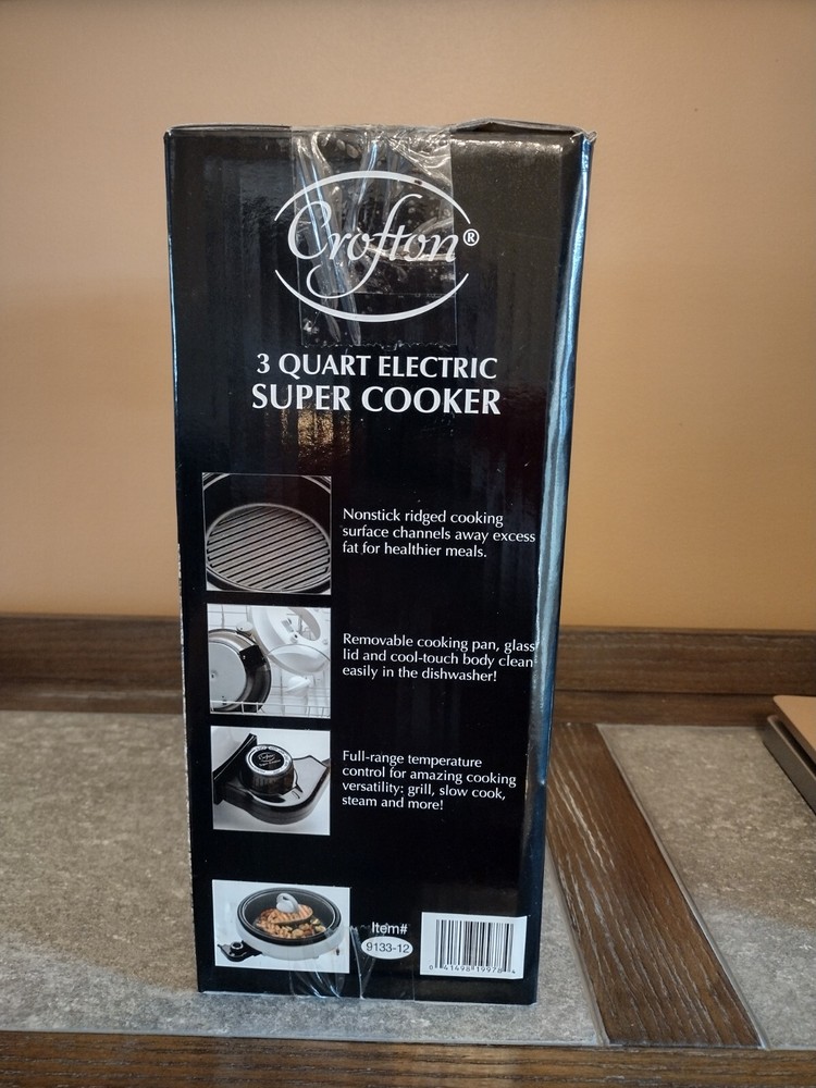 Crofton 3 Quart Electric Super Cooker