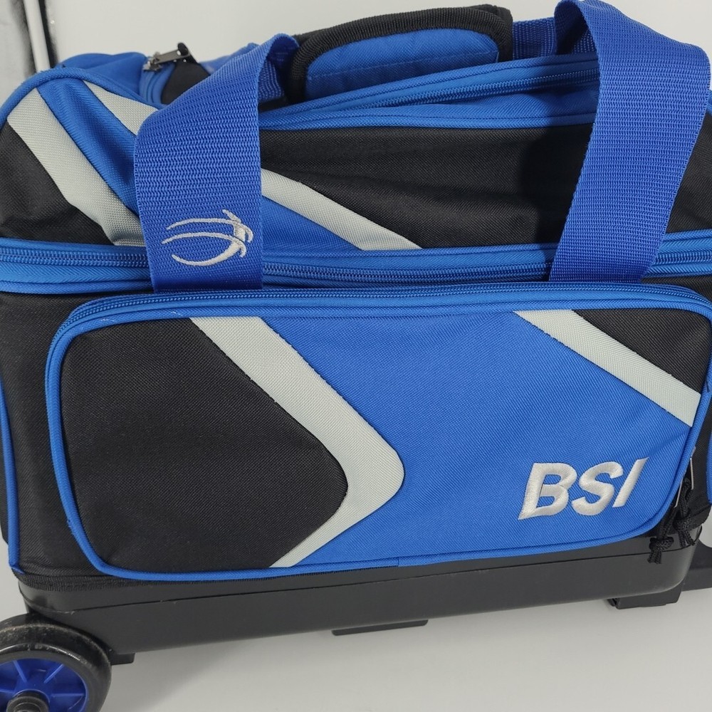 BSI Dash 2 Ball Roller Bowling Bag Blue and Black