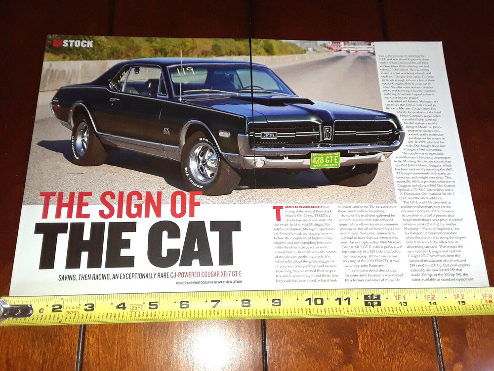 1968 MERCURY COUGAR XR7 GT-E ORIGINAL 2022 ARTICLE