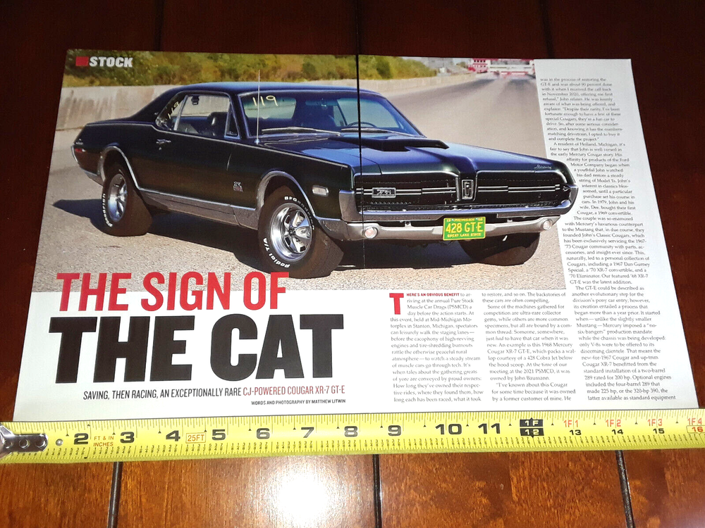 1968 MERCURY COUGAR XR7 GT-E ORIGINAL 2022 ARTICLE