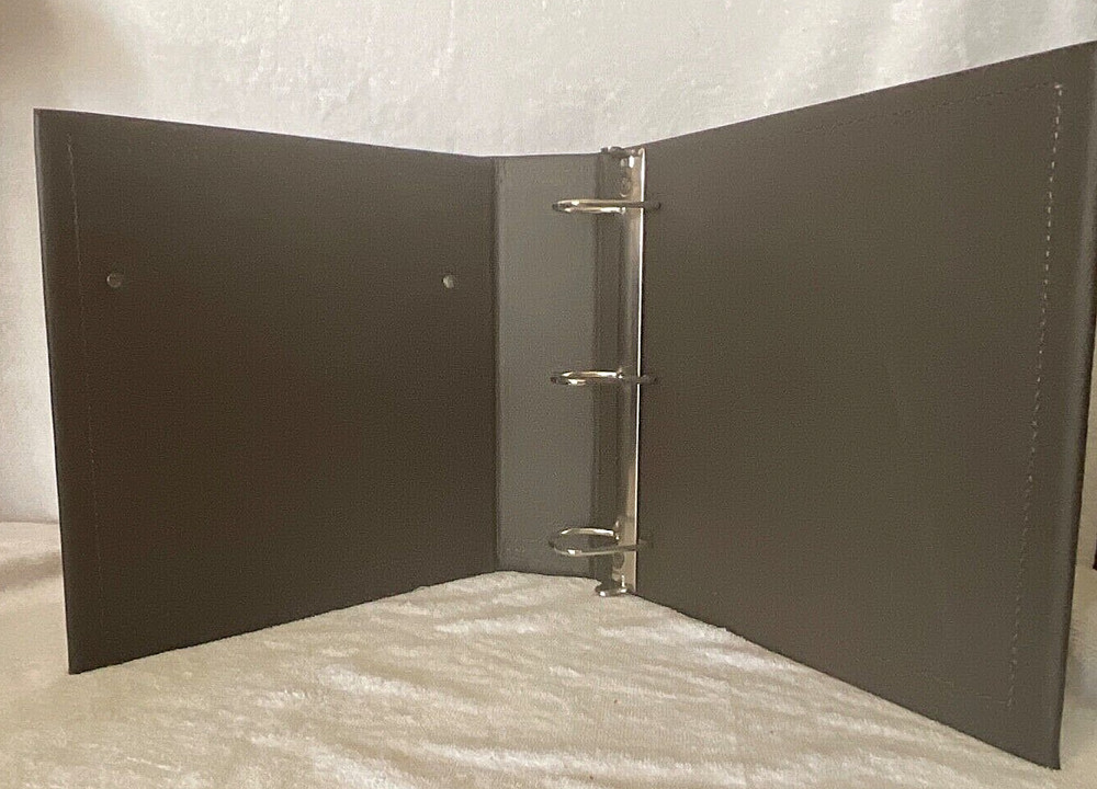 EQUINE SNAFFLE BIT 3 RING BINDER + 7 RING CHECKBOOK LEATHER OFFICE SET