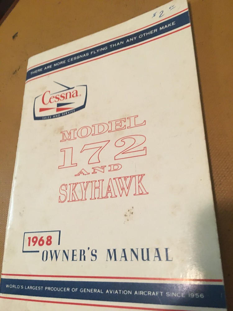 1968 Cessna 172 Owner's Manual