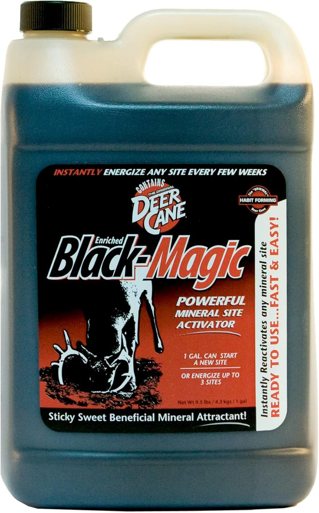 Evolved HABITATS Deer Cane Black Magic Liquid Mineral Deer Attractant - Fast & E