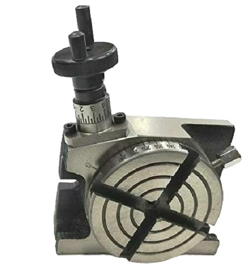 4" 100MM Rotary Table Horizontal Vertical 4 Slots for Milling Machine Regular