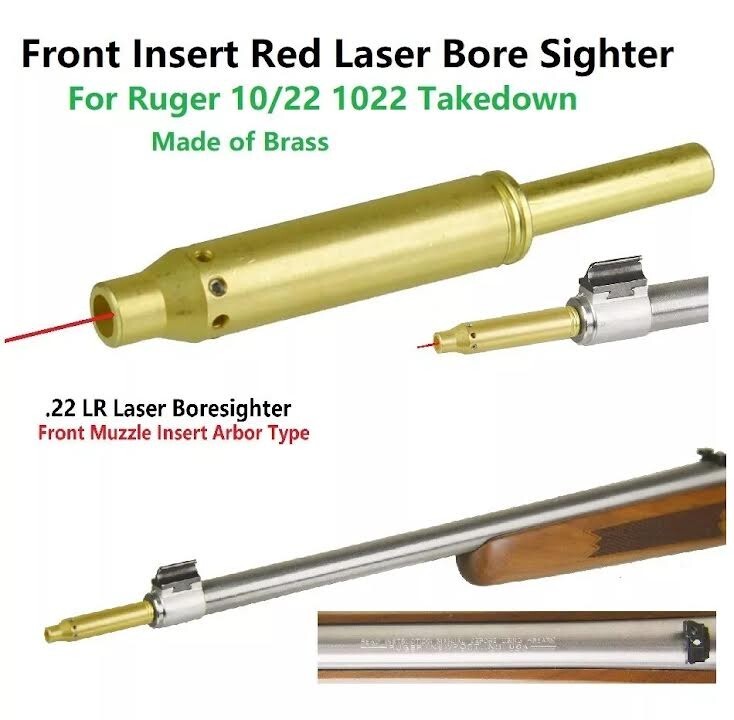 DB TAC INC Ruger .22 10/22 Takedown Red Laser Bore Sighter, Muzzle Insert Type