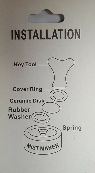 Single 16mm Replacement Disk for Mister Fogger with Tool