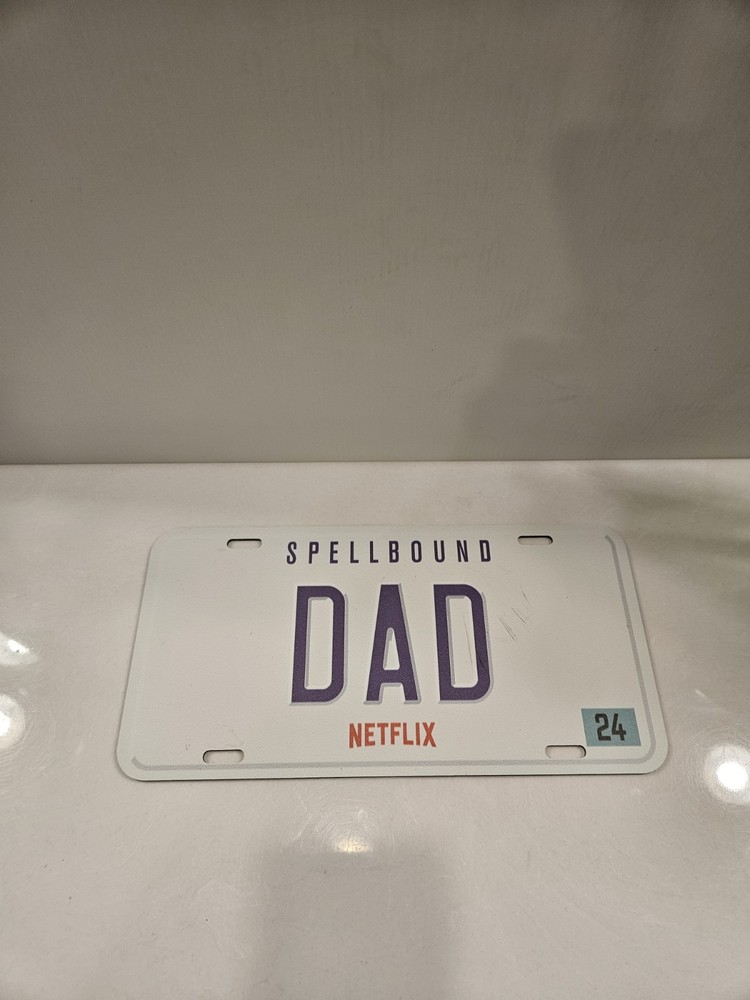 Spellbound Netflix Dad license plate