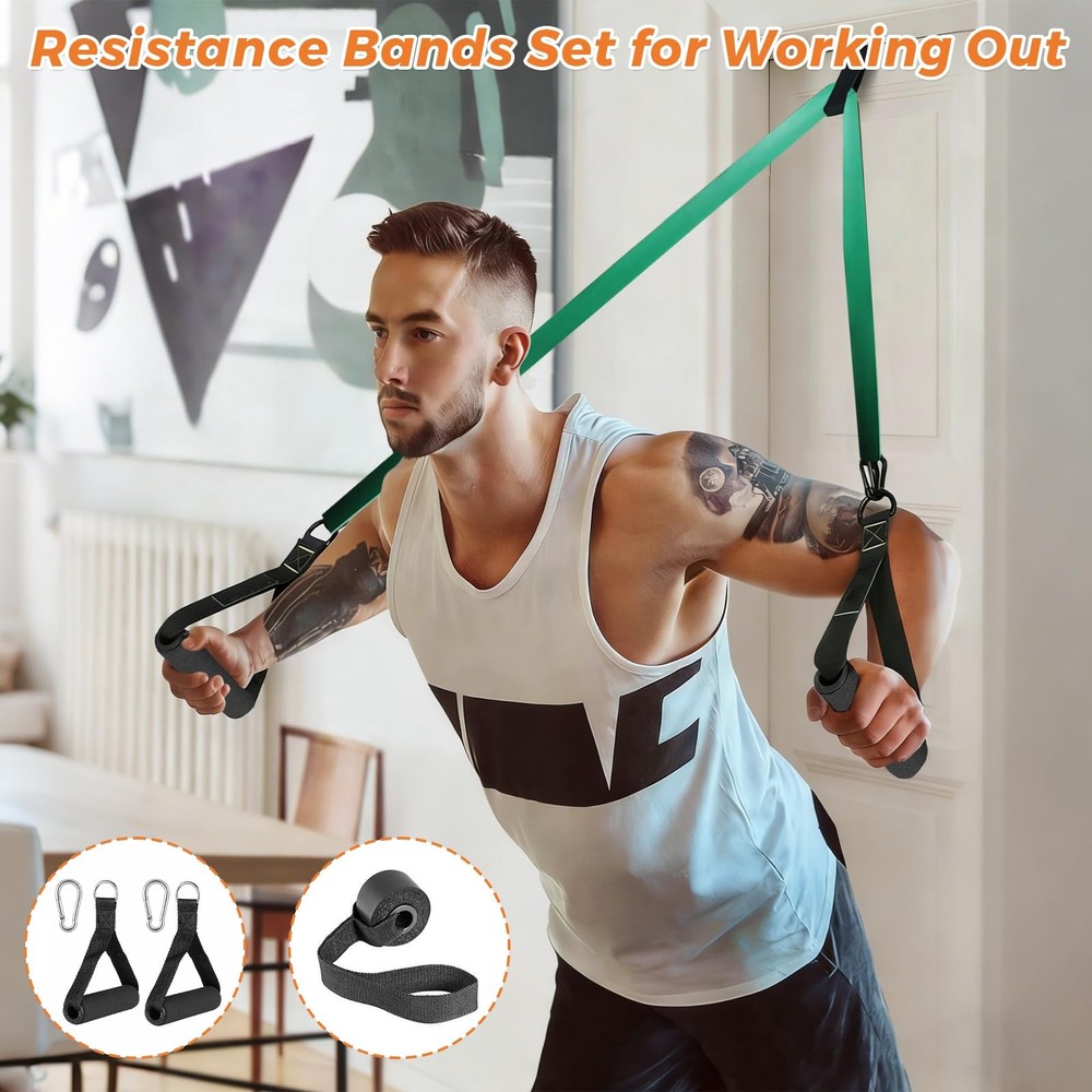 Resistance Bands for Working Out, Pull Up Exercise Bands for Home Workouts Tr...