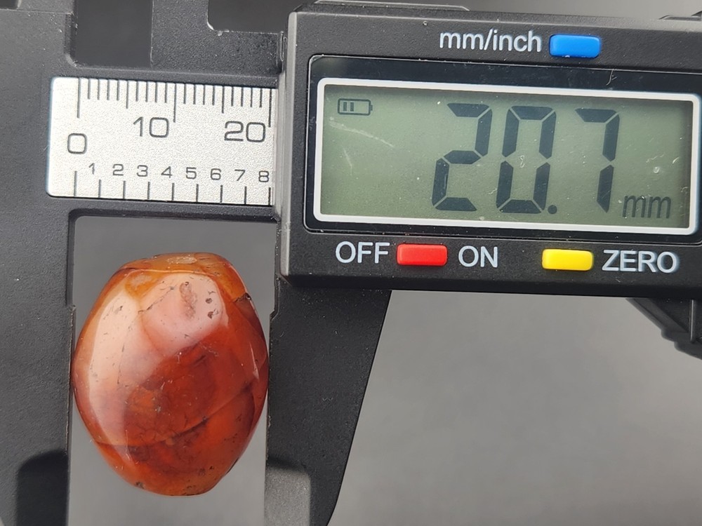 Large Ancient Carnelian Stone Dzi Bead over 2000 Years Old agate beads