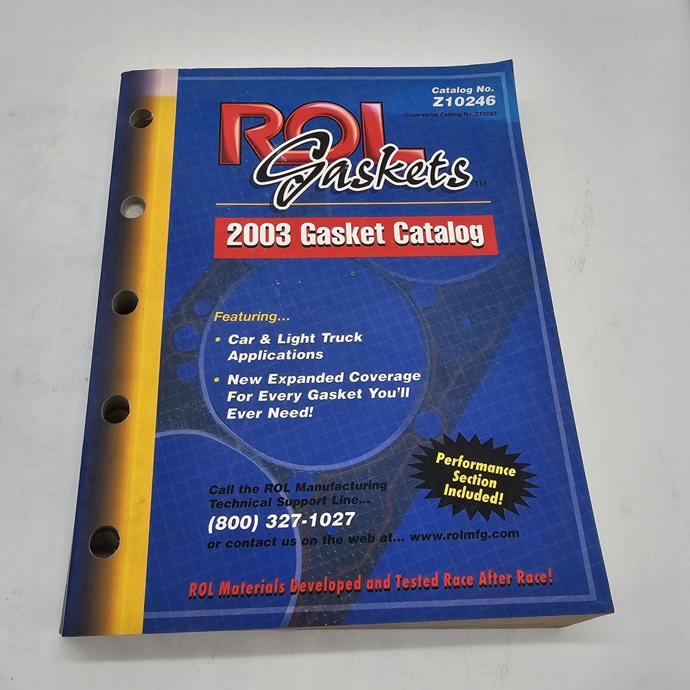 2003 Z10246 Rol Gasket Catalog