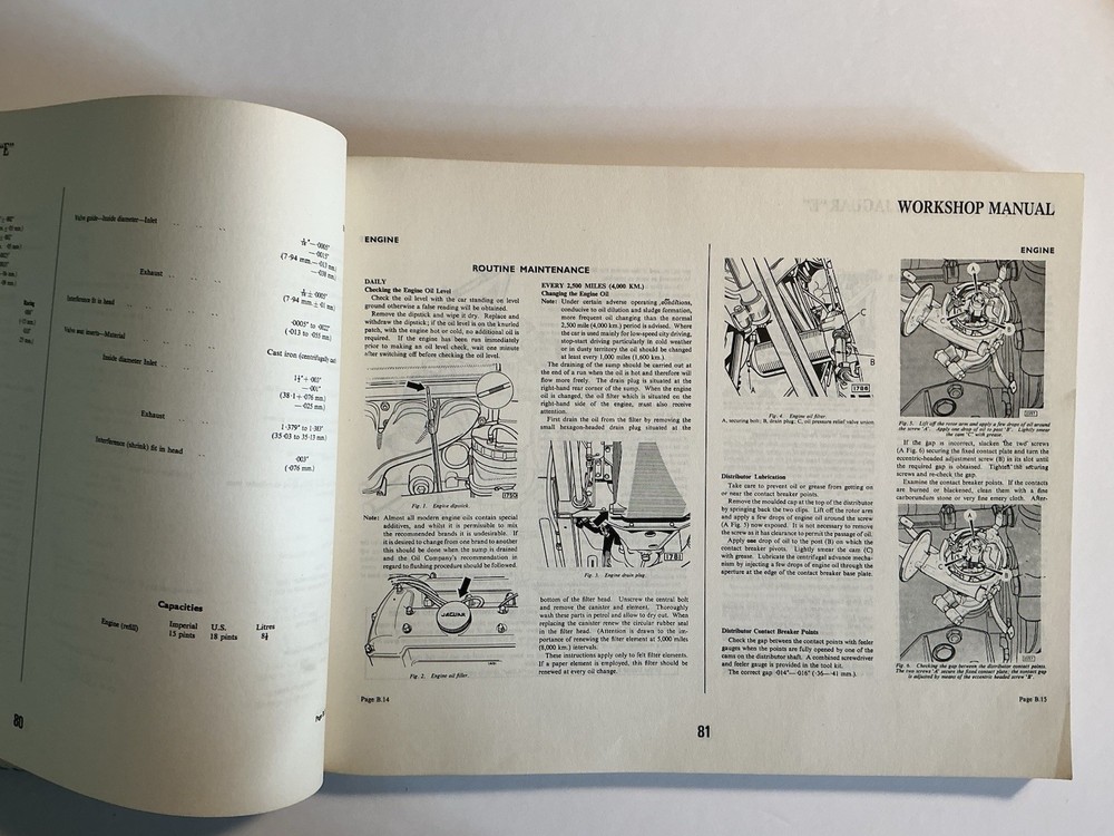 jaguar e type owners manual