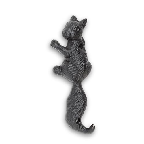 Abbott Collection Climbing Squirrel Hook - Cast Iron (5" H)