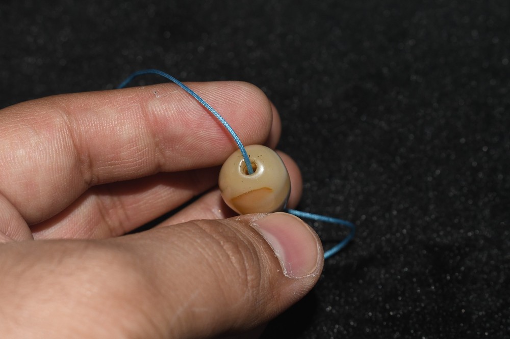 Authentic Ancient Bactrian Banded Agate Stone Bead in Perfect Condition