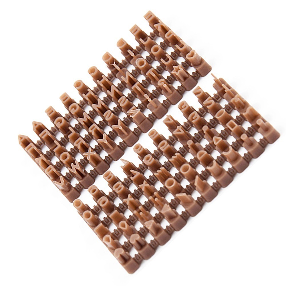 Plastic Alphabet Embossing Tool and Cookie Cutter for Home Baking Projects