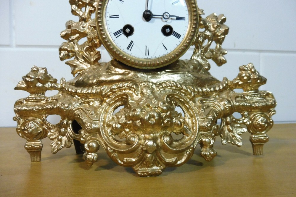 Old Mantel Clock Table Clock Shelf Mantel