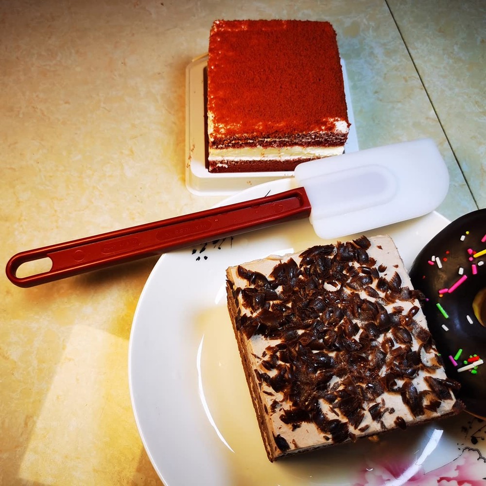 Flexible Rubber Spatulas, Silicone Spatula Set, Soft Rubber Spatula Scraper 9.5