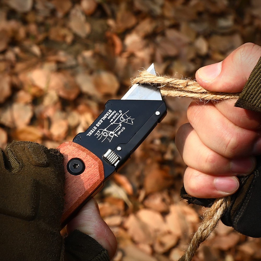 Workpro Folding Utility Knife With Stainless Steel Head, Quick-change